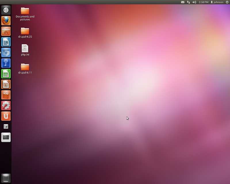 Ubuntu Linux Desktop User Interface